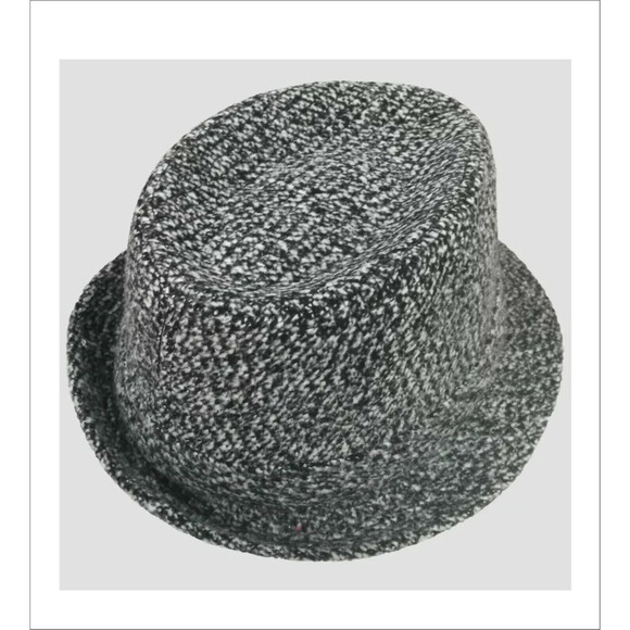 Cat Jack Gray Hounds Tooth Felt Fedora Hat NEW Baby Babies Boys Photo Prop - Picture 2 of 3